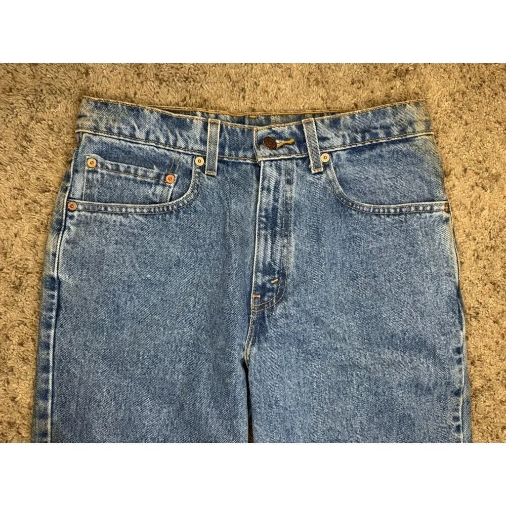 LEVIS VINTAGE 1998 550 Denim Jeans Red Tab Mid Wash 32x30 Casual Rugged READ